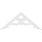 Ekena Millwork Pitch Brontes Architectural Grade PVC Gable Pediment, 60"W x 25"H x 1"P (10/12) GPP060X025X100BRO - alternate 4